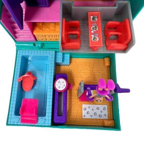 Polly Pocket 2018 Mini Middle School Compact Mattel Pool Jet Ski Lunch Classroom - Picture 4 of 8
